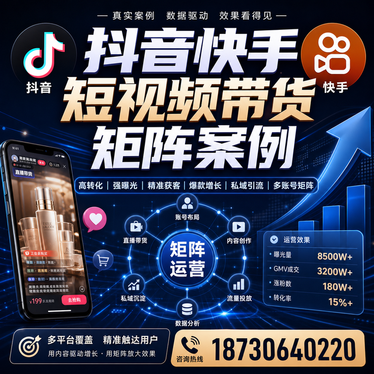 仙桃短视频带货团队多平台矩阵自动分发案例